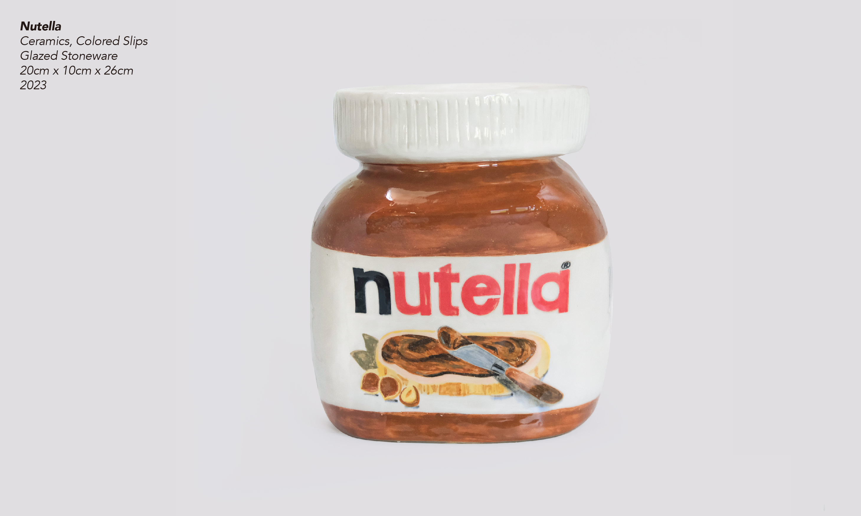 Biggest-Little-Things-Nutella, a creative ceramic works by Mu-Se Kuo